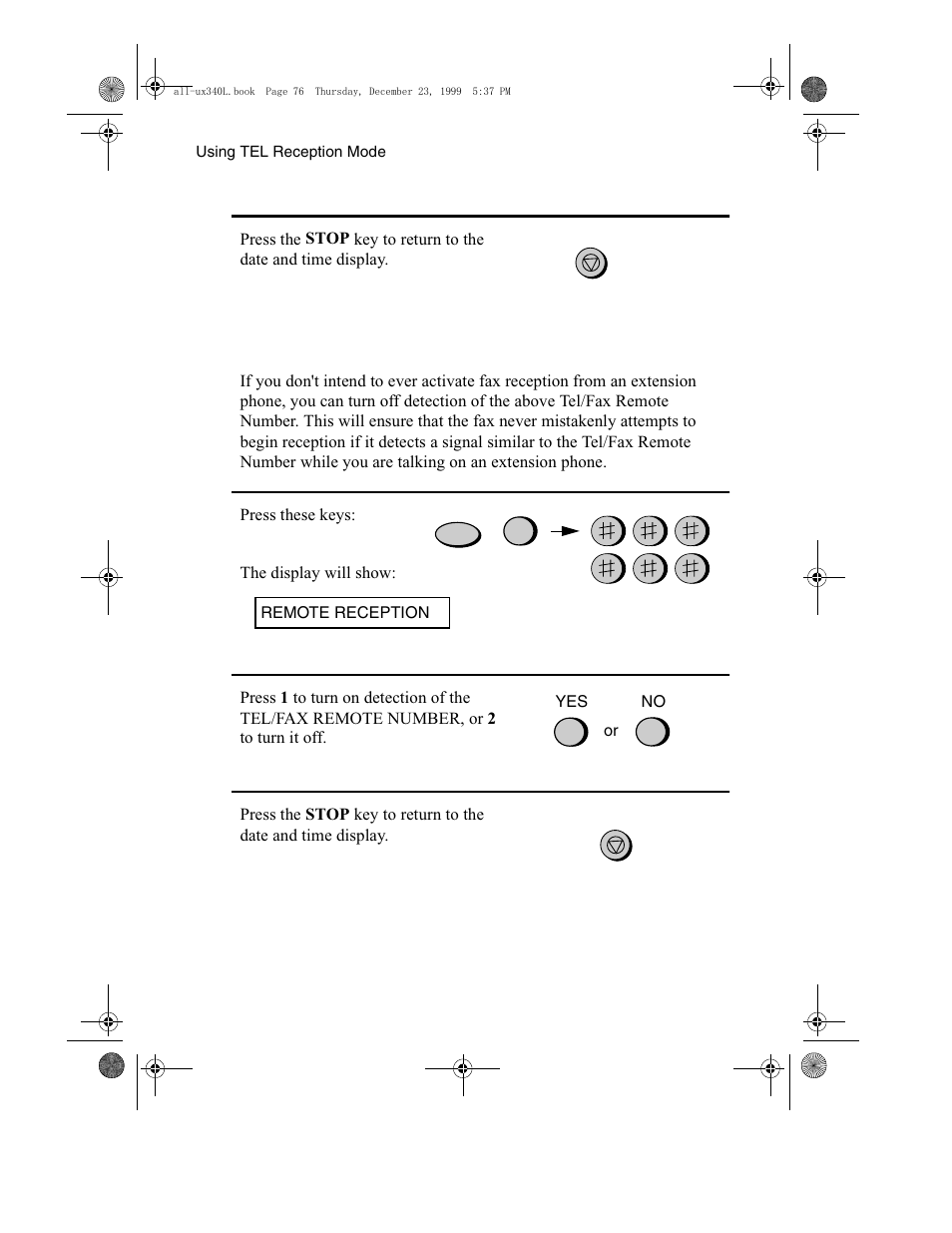 Sharp UX-340L User Manual | Page 78 / 155