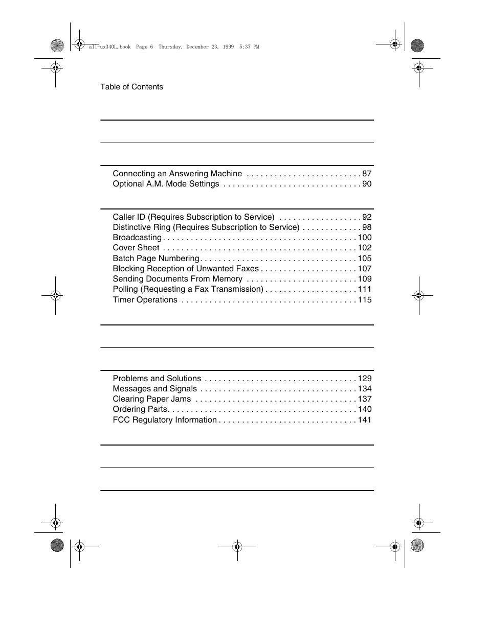 Sharp UX-340L User Manual | Page 8 / 155