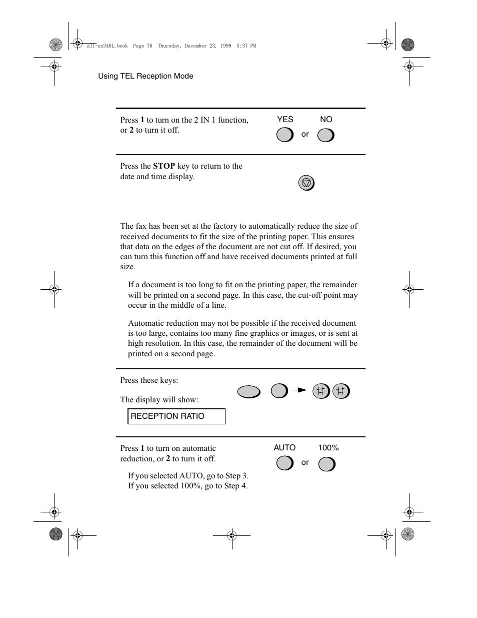 Sharp UX-340L User Manual | Page 80 / 155