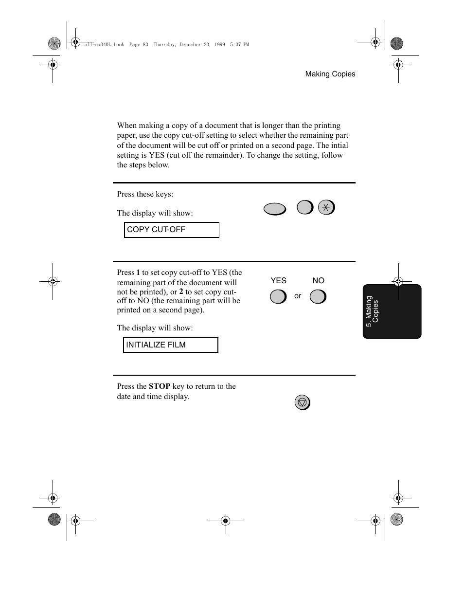 Sharp UX-340L User Manual | Page 85 / 155