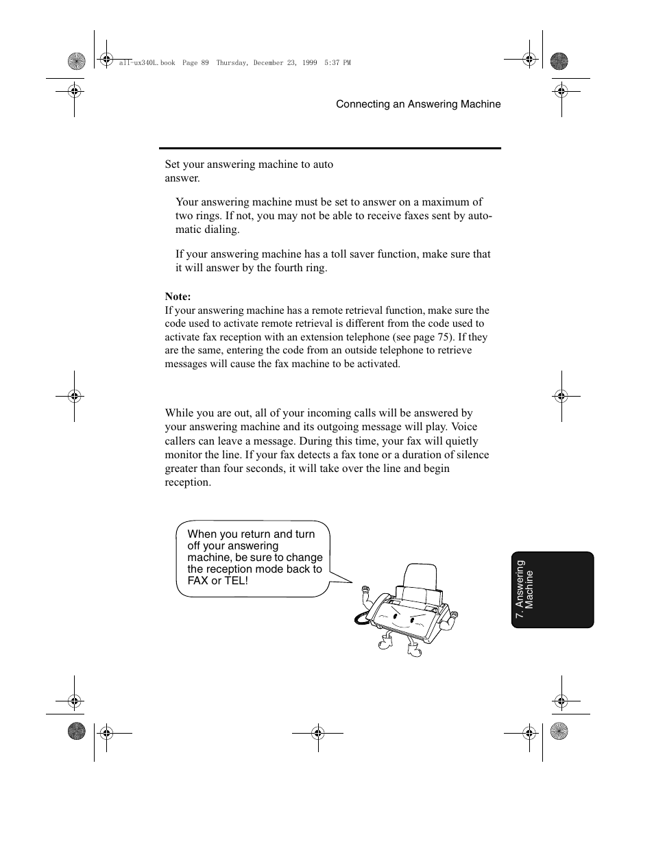 Sharp UX-340L User Manual | Page 91 / 155