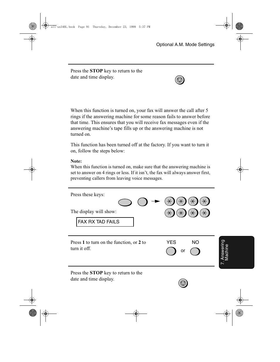 Sharp UX-340L User Manual | Page 93 / 155