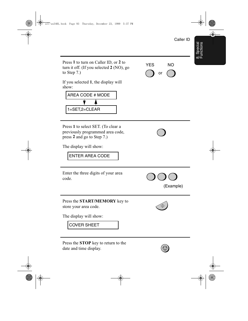 Sharp UX-340L User Manual | Page 95 / 155