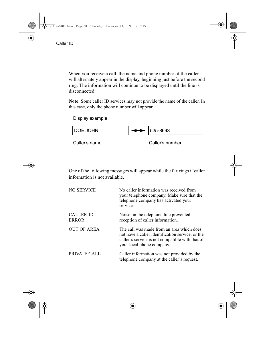 Sharp UX-340L User Manual | Page 96 / 155