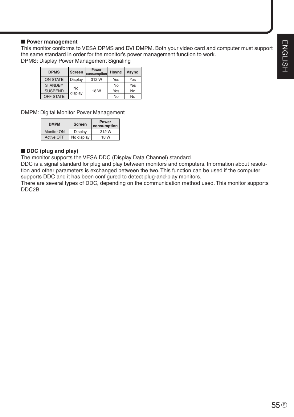 English | Sharp PN-455 User Manual | Page 55 / 62