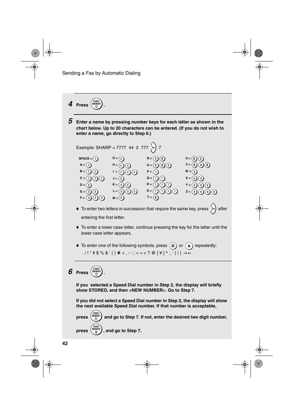 Sharp FO-B1600 User Manual | Page 44 / 120