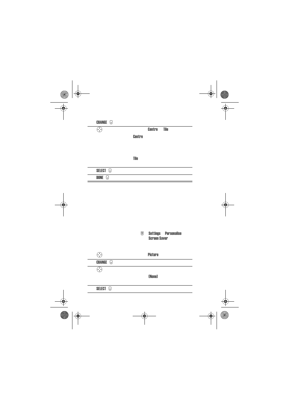 Setting a screen saver image | Motorola Talkabout 720i User Manual | Page 49 / 85