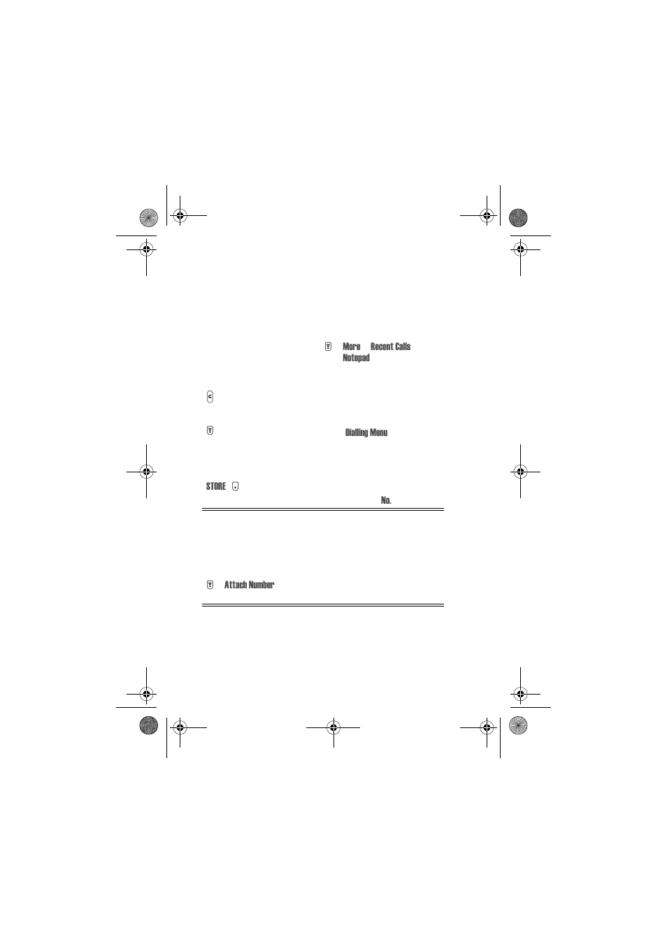 Attaching a number | Motorola Talkabout 720i User Manual | Page 57 / 85