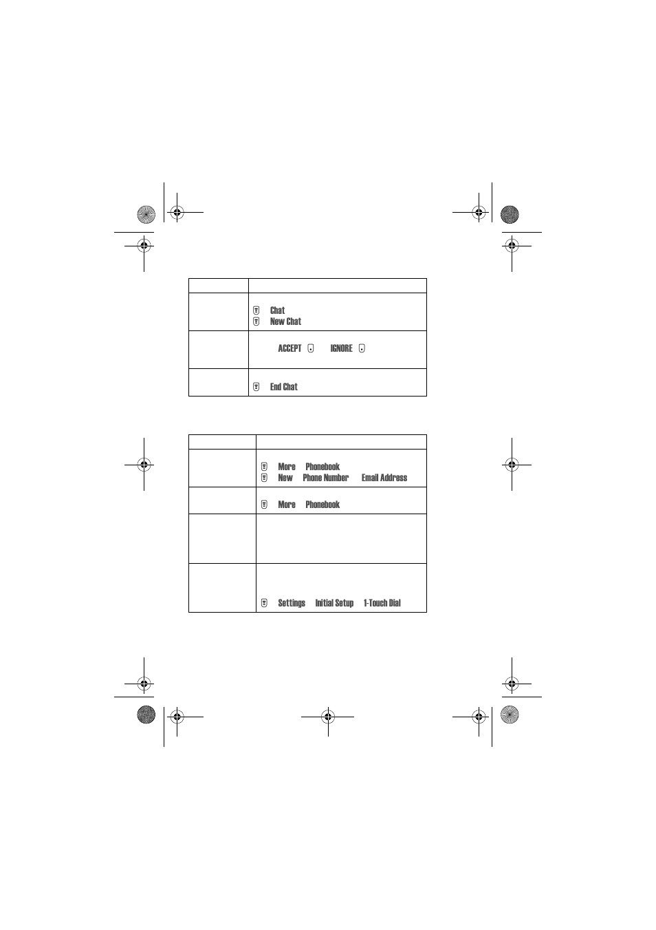 Chat phonebook | Motorola Talkabout 720i User Manual | Page 68 / 85