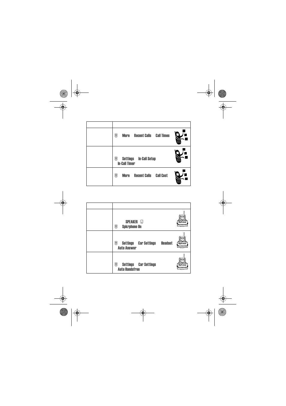 Call monitoring handsfree features | Motorola Talkabout 720i User Manual | Page 71 / 85