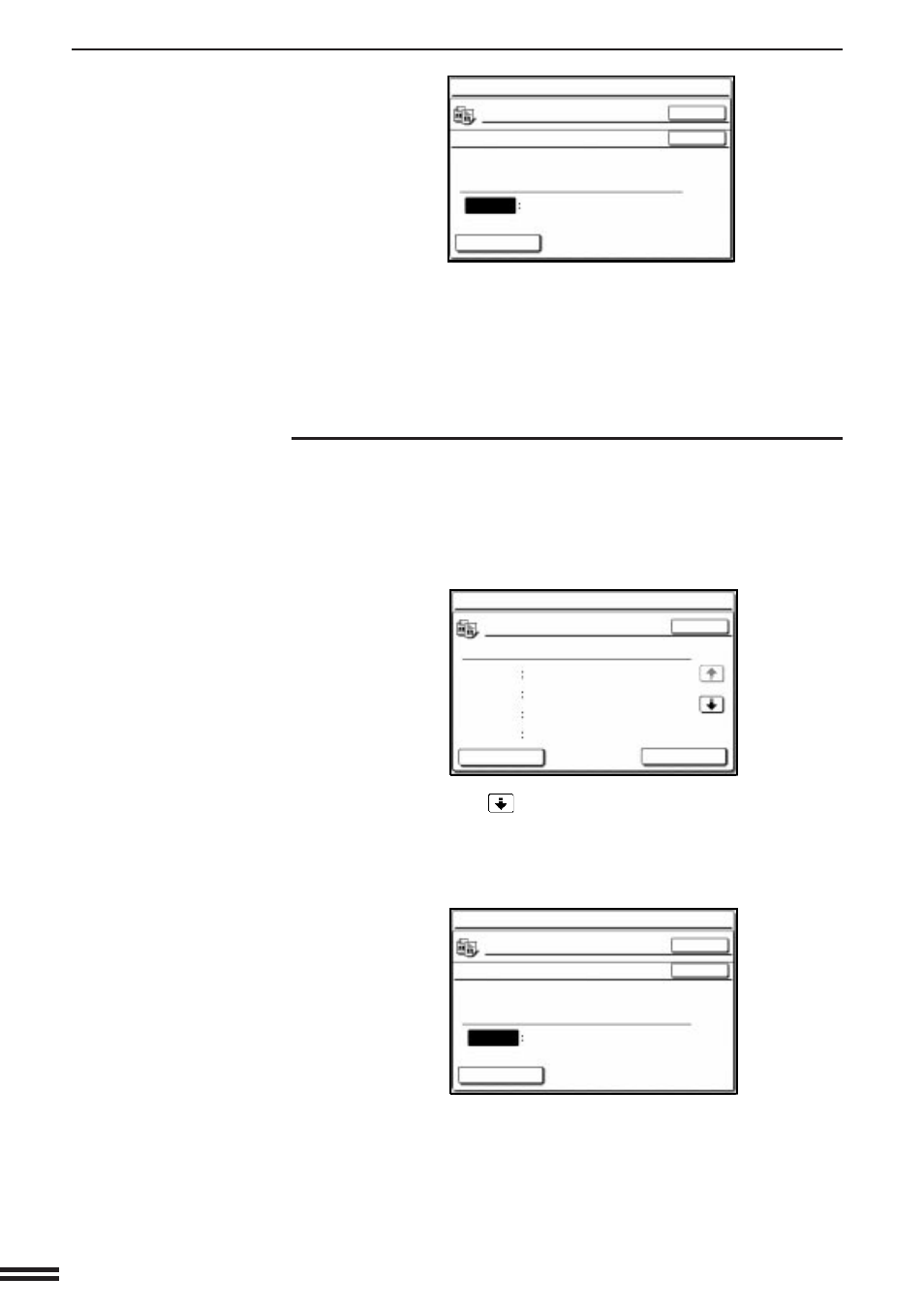 Billing by account, Key operator programs, Press the key to advance through the accounts | Press the “ok” key to exit the program | Sharp AR-507 User Manual | Page 150 / 176