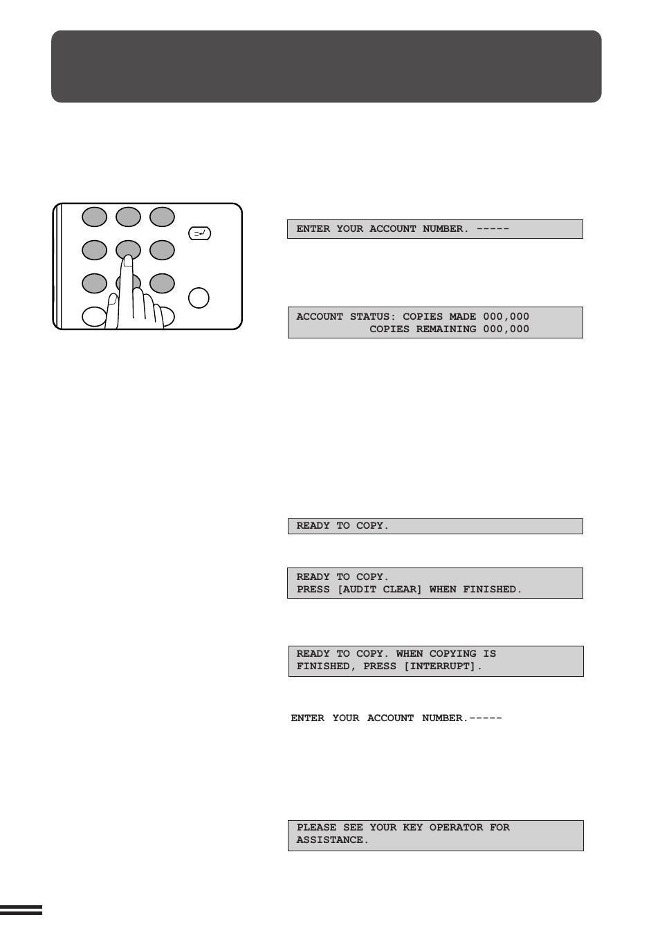 Auditing accounts | Sharp AR-507 User Manual | Page 16 / 176