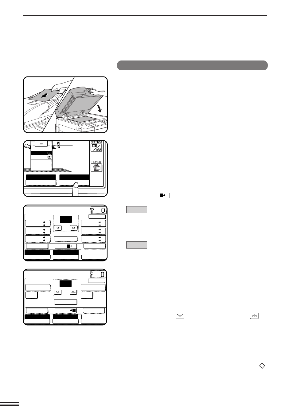 Manual selection, Reduction/enlargement/zoom | Sharp AR-507 User Manual | Page 26 / 176