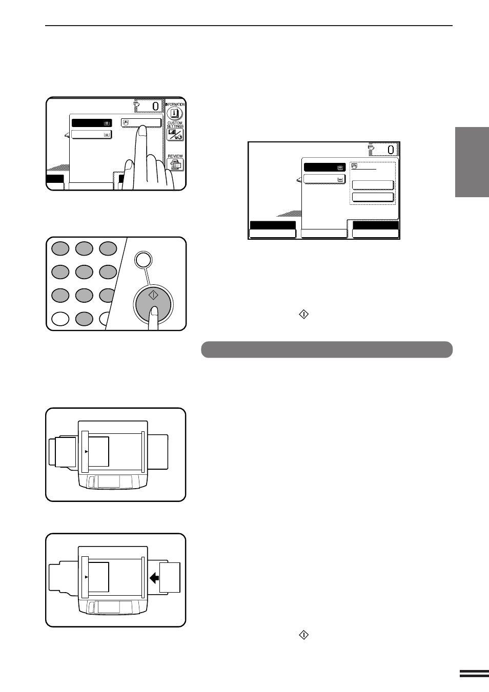 Two-sided copying with bypass tray, Special papers (manual feed) | Sharp AR-507 User Manual | Page 29 / 176