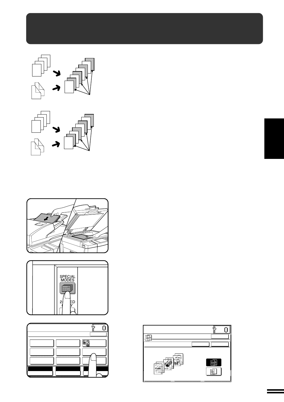 Transparency film with insert sheets, Ready to co | Sharp AR-507 User Manual | Page 49 / 176