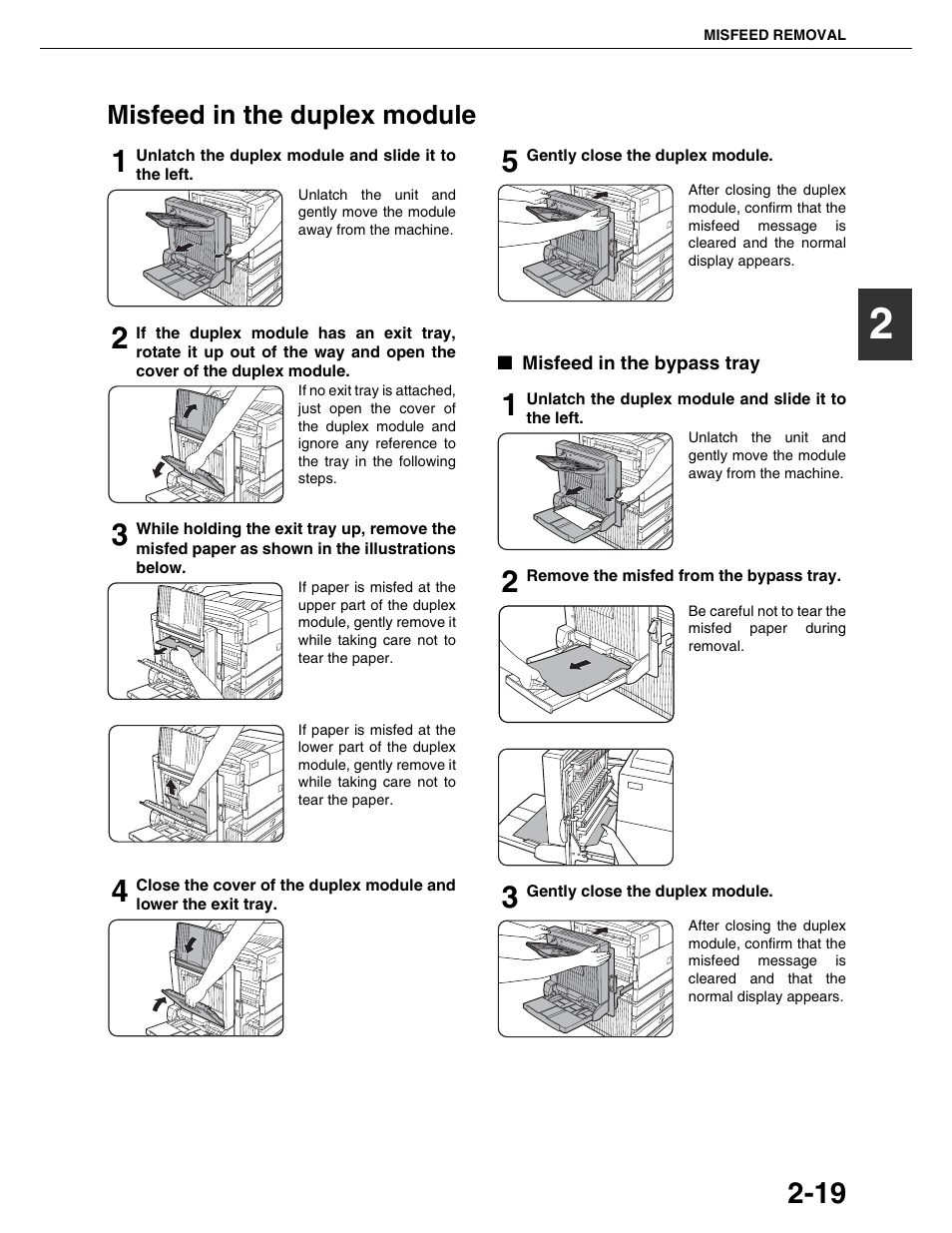 Misfeed in the duplex module | Sharp AR-M455N User Manual | Page 46 / 183