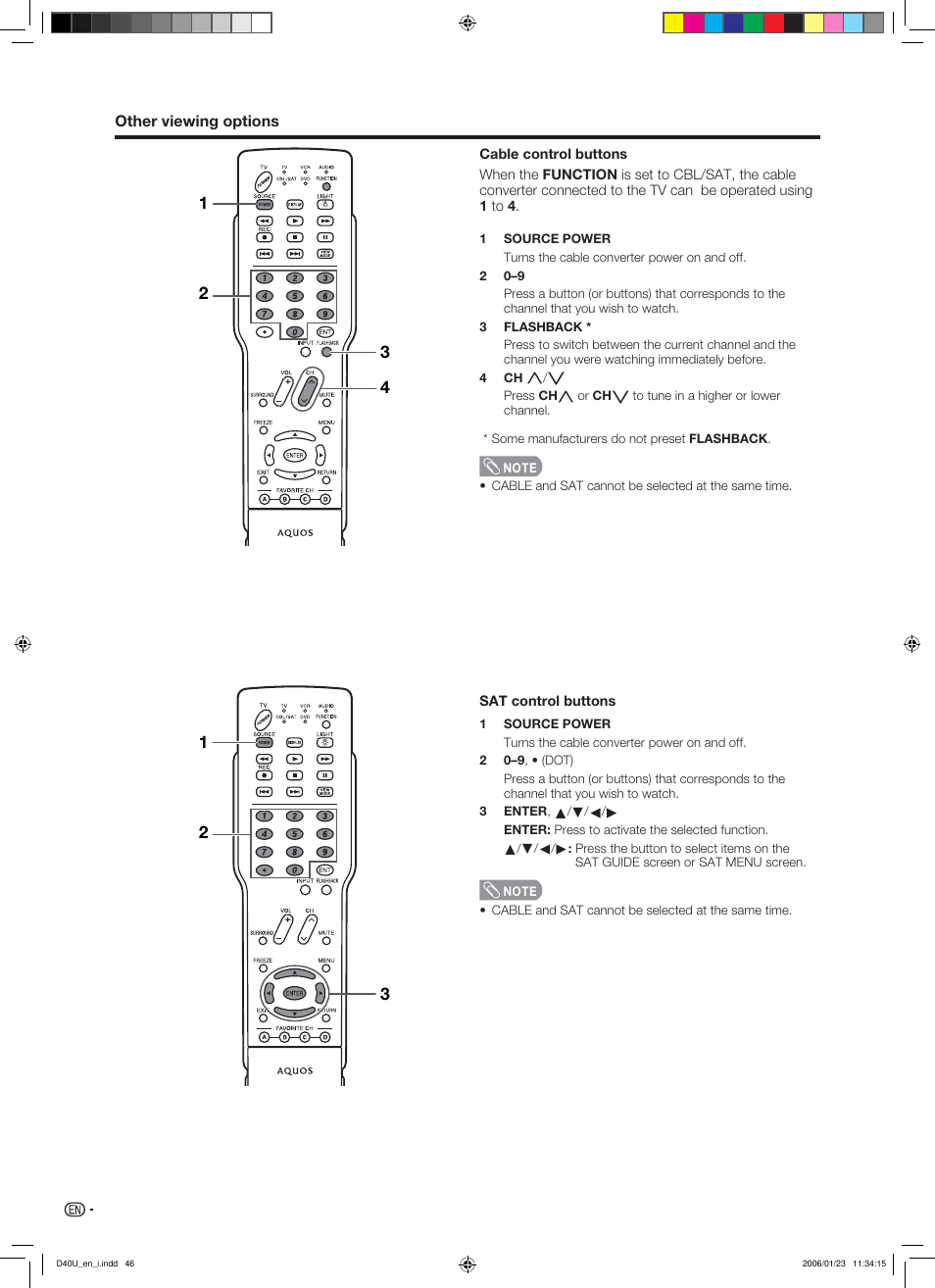 Sharp Aquos LC 45D40U User Manual | Page 47 / 54