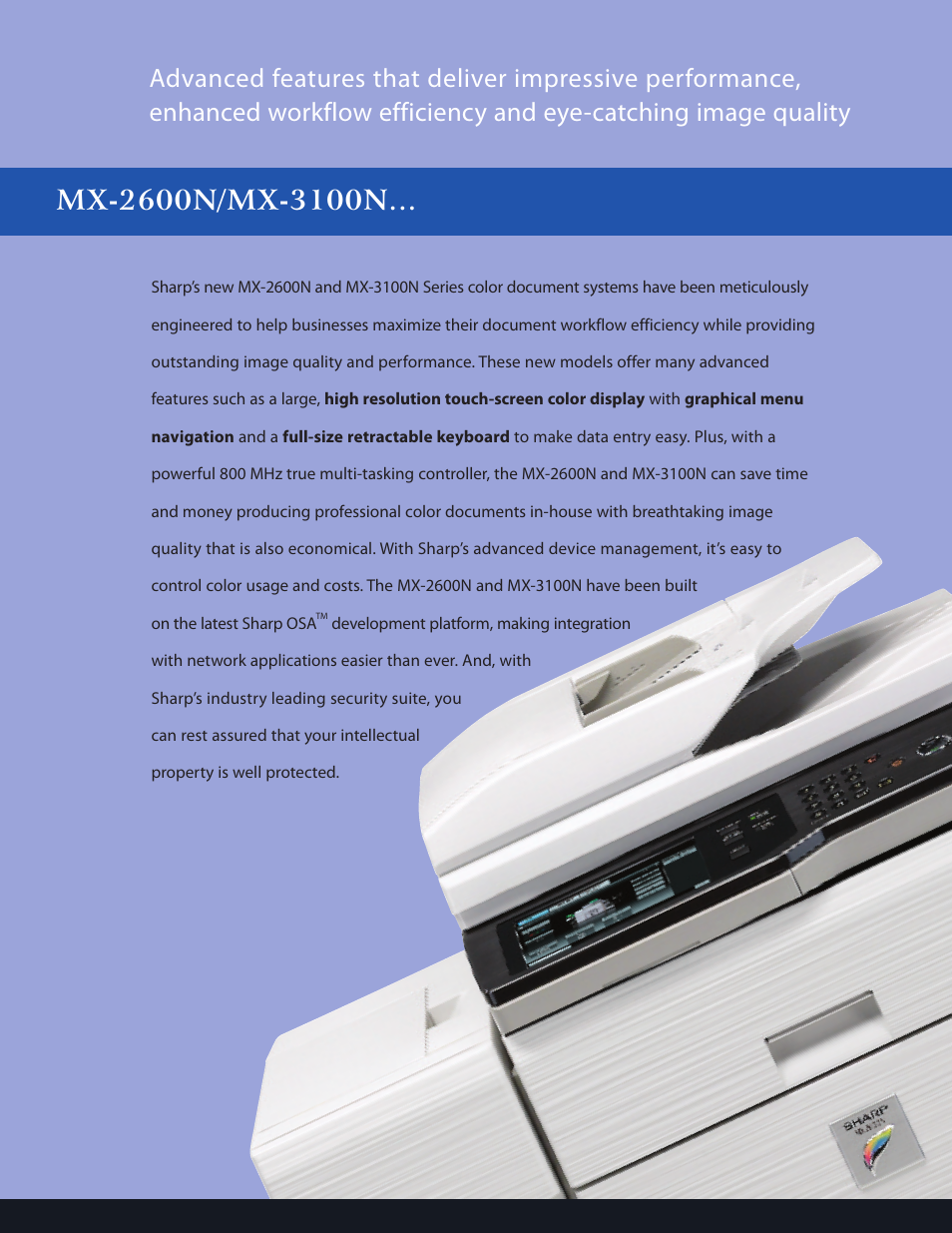 Sharp MX-2600N User Manual | Page 2 / 8