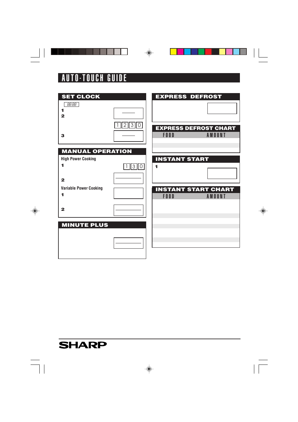 Sharp R-190HK/HW User Manual | Page 20 / 20