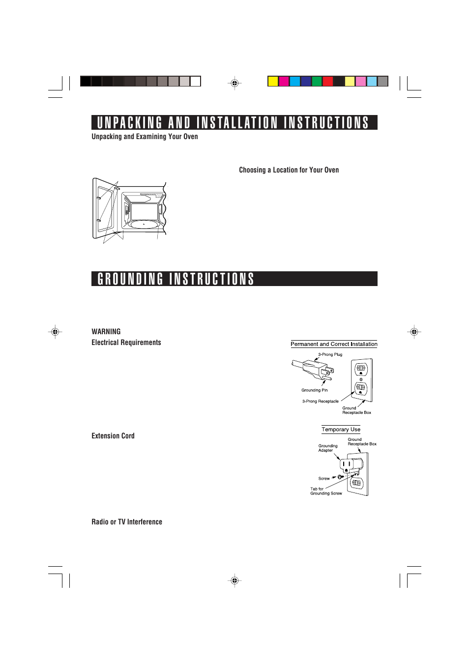 Sec r-190h | Sharp R-190HK/HW User Manual | Page 5 / 20