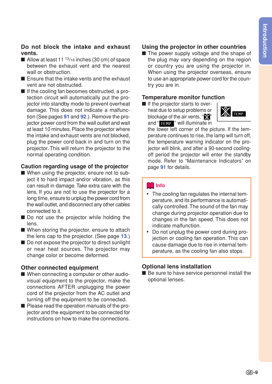 Sharp XG-PH50X User Manual | Page 13 / 108