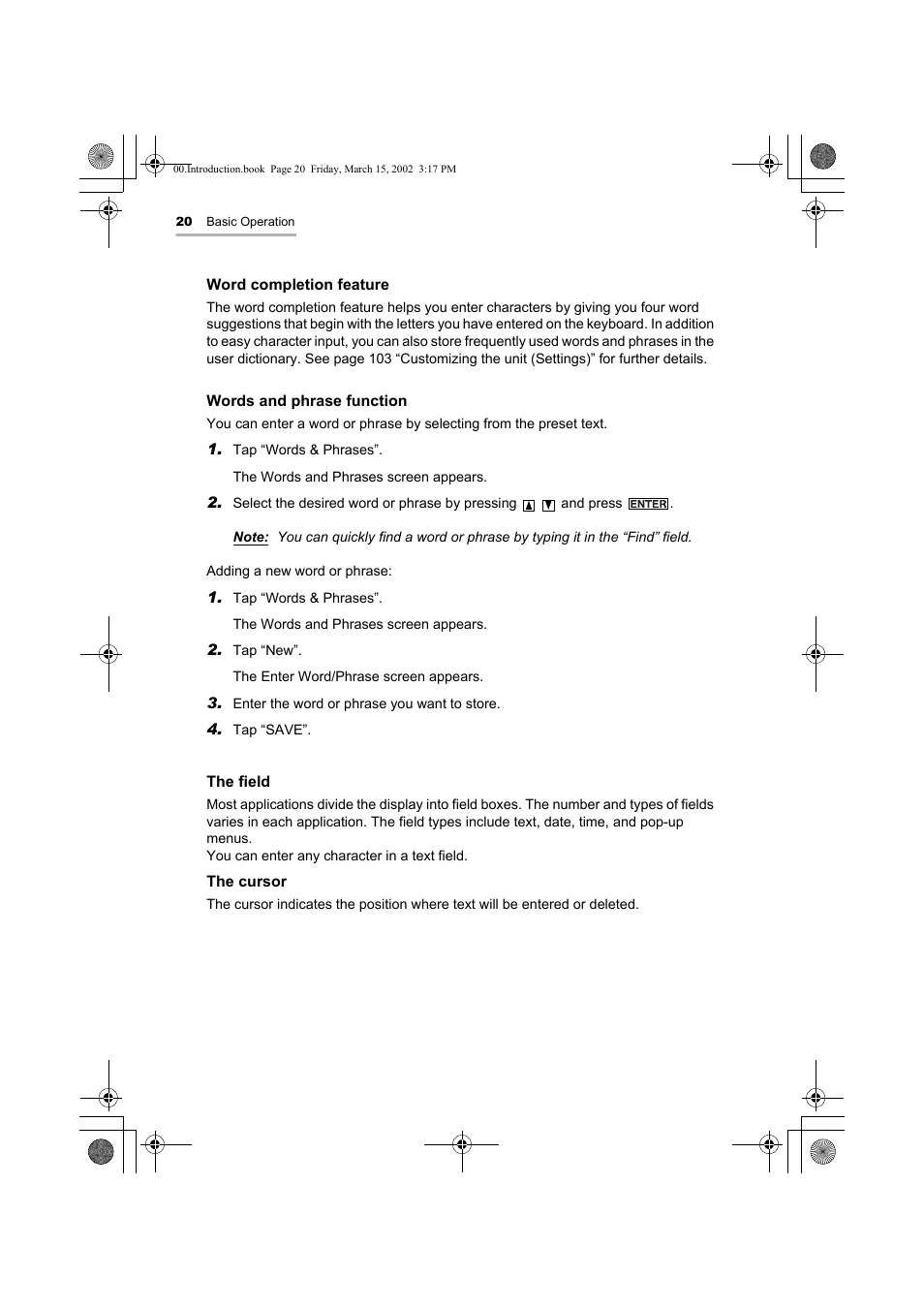 Sharp OZ-800 User Manual | Page 22 / 132