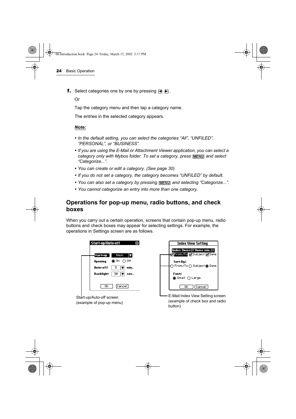 Sharp OZ-800 User Manual | Page 26 / 132