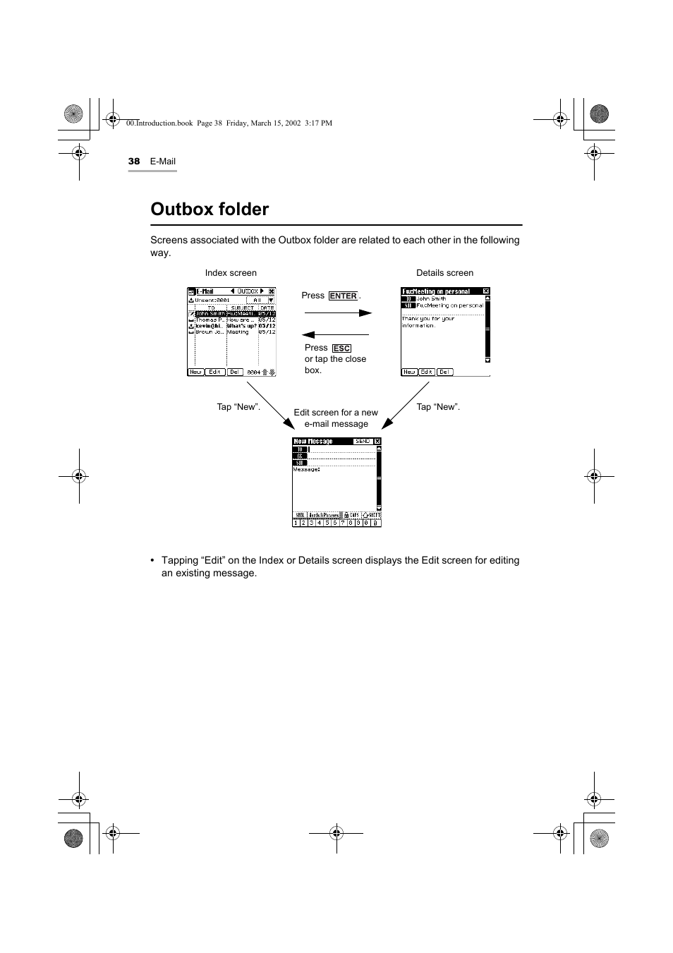 Outbox folder | Sharp OZ-800 User Manual | Page 40 / 132