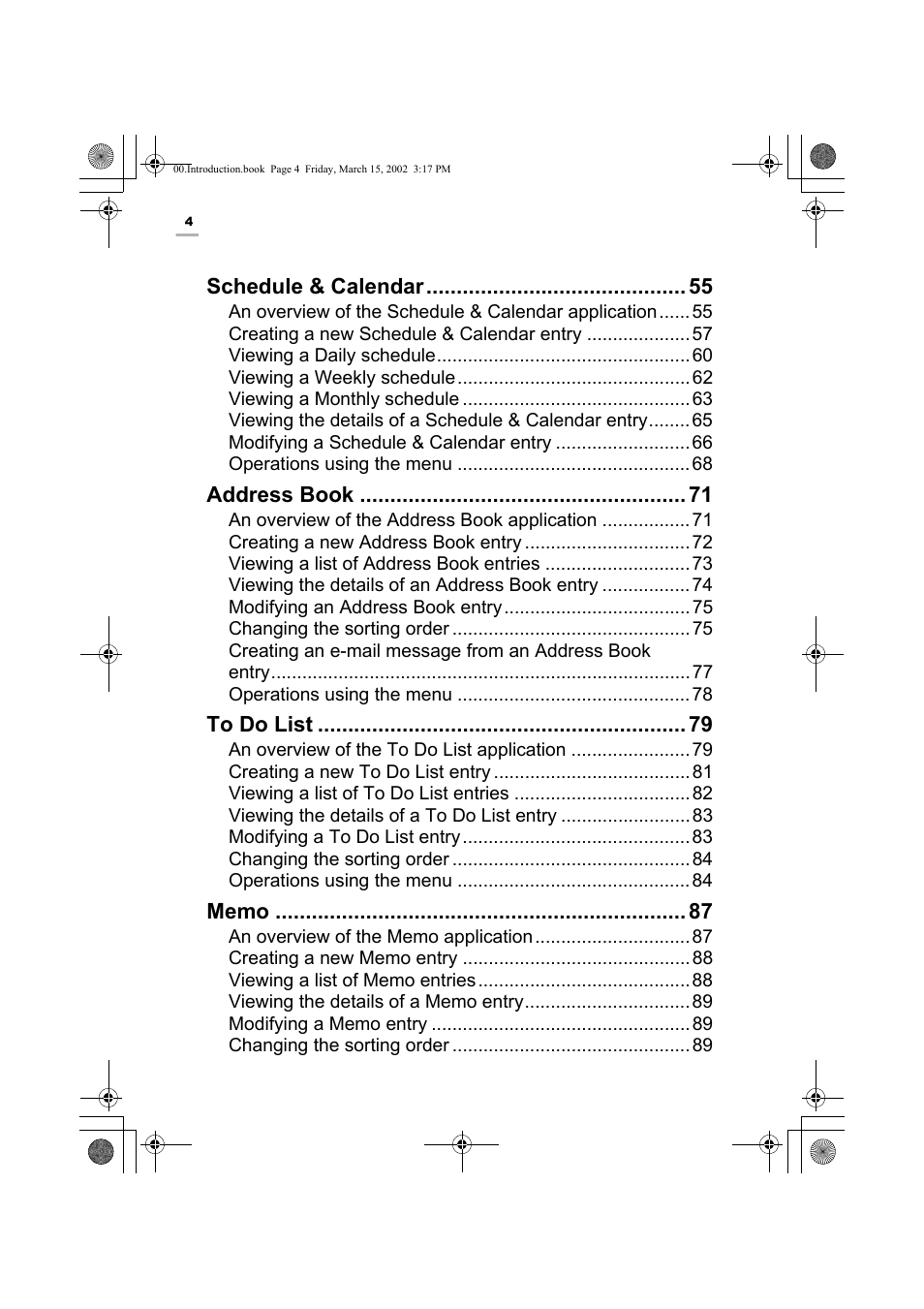 Sharp OZ-800 User Manual | Page 6 / 132