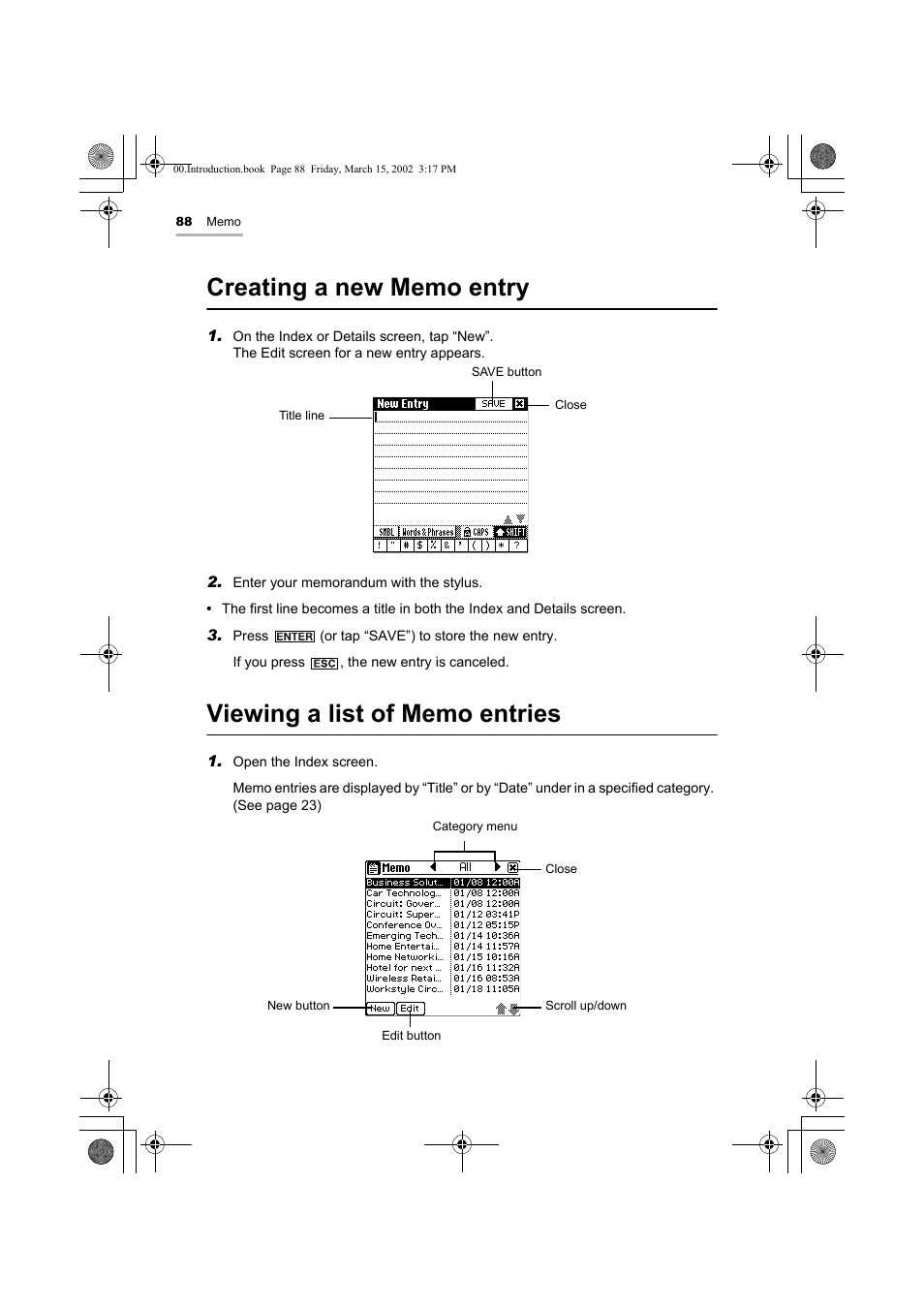 Sharp OZ-800 User Manual | Page 90 / 132