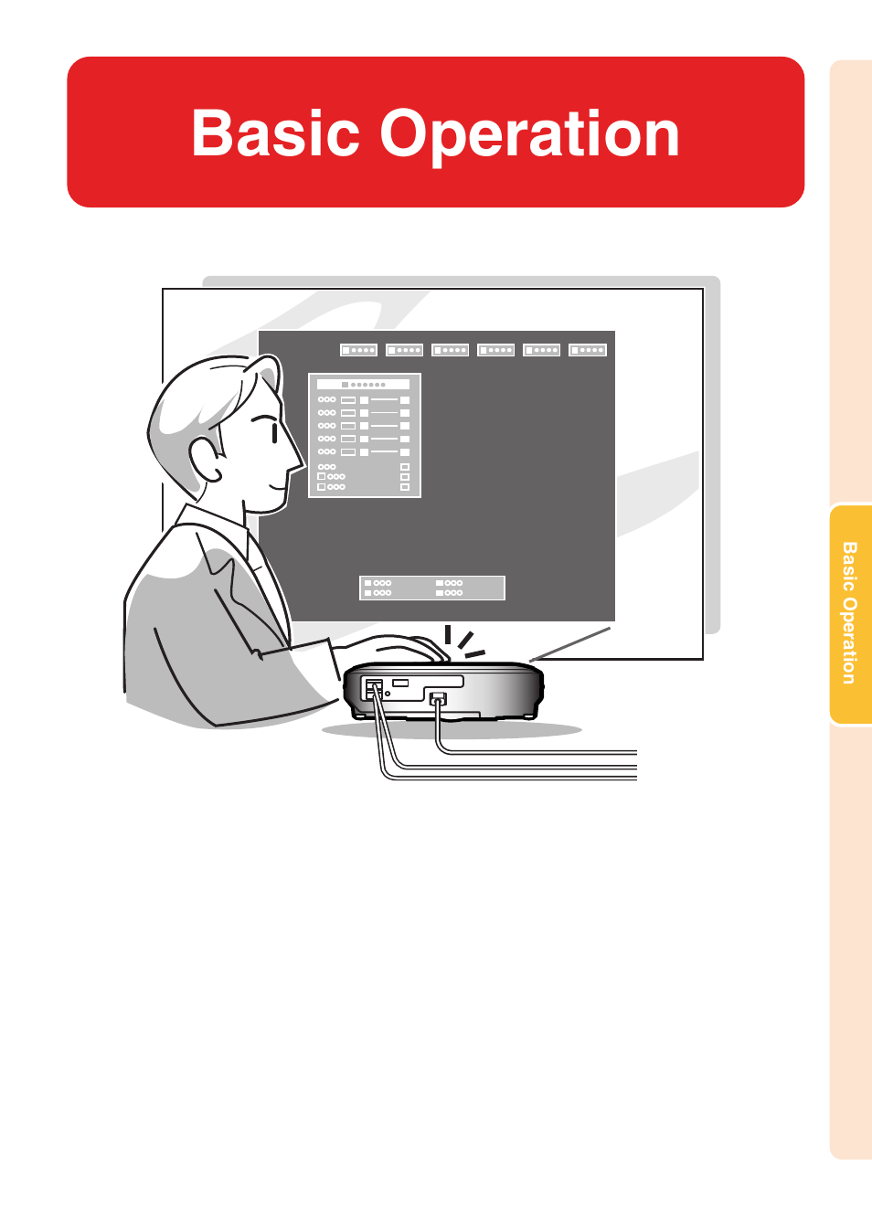 Basic operation | Sharp XG-C55X User Manual | Page 37 / 106