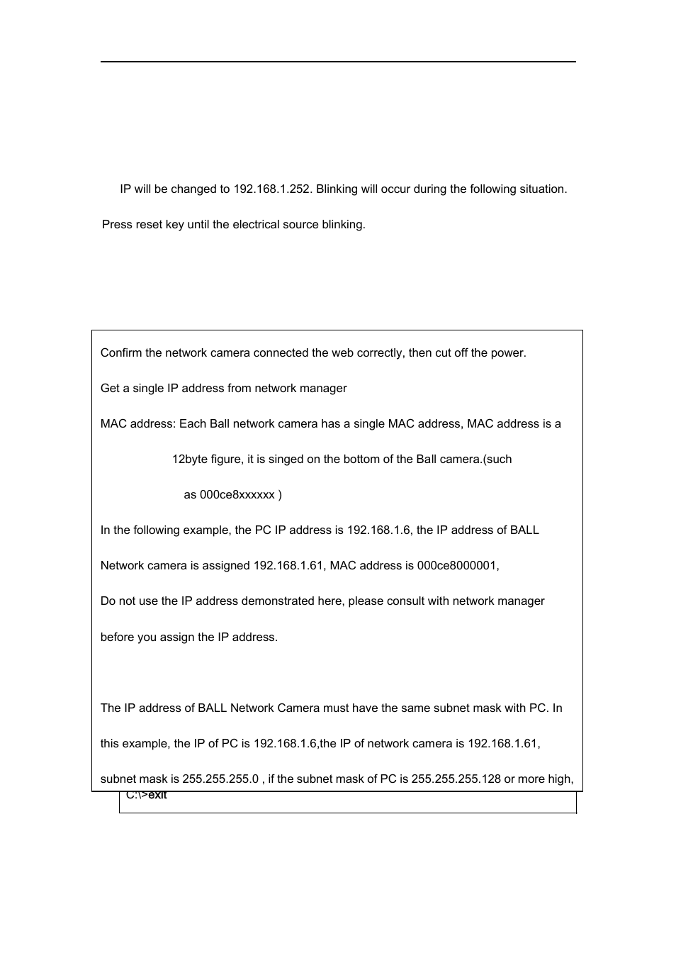 Attention before assign ip | Sharp QSINUFO User Manual | Page 9 / 41