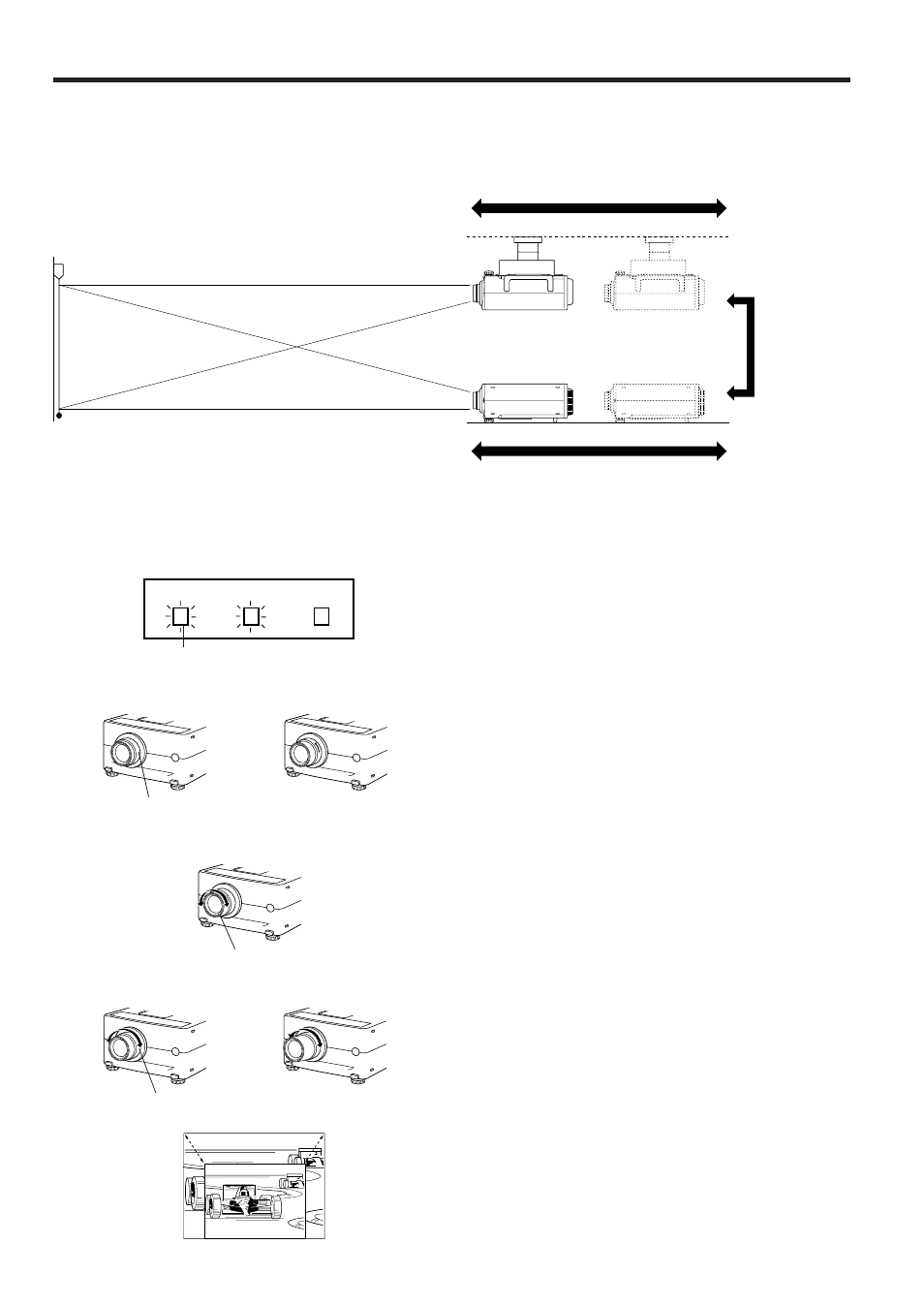 Setting up the projector | Sharp PGD210U User Manual | Page 10 / 40