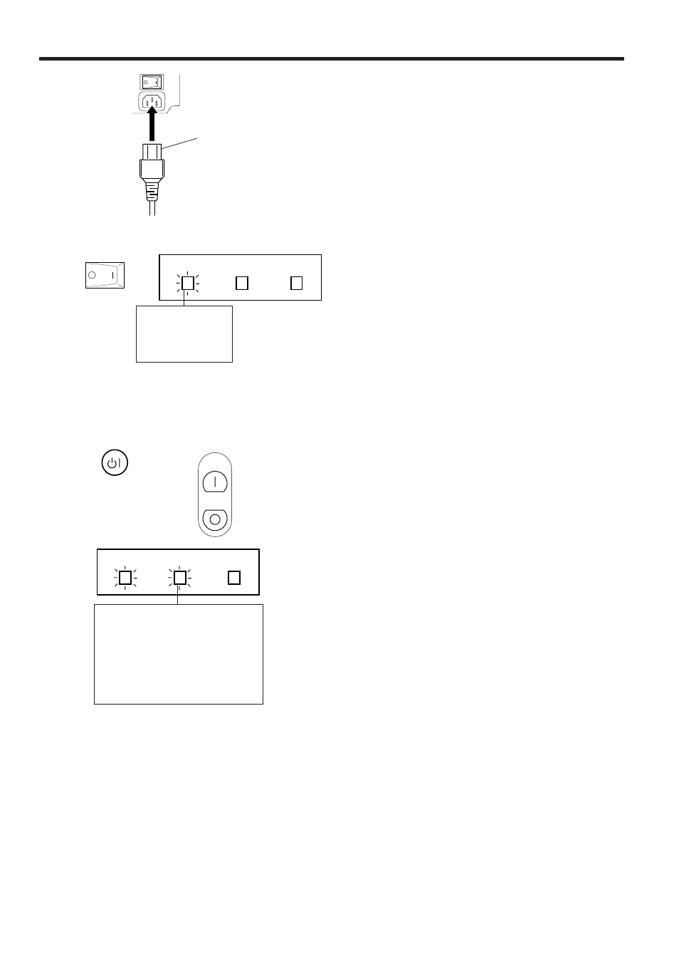 Basic operation of the projector, Connect the ac cord, Turn on the main power | Turn on the power | Sharp PGD210U User Manual | Page 22 / 40