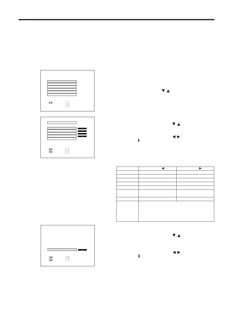 Adjusting the picture, Adjust the picture, Display only the item to adjust | Press the menu button anytime to exit rgb adj, Description of adjustment items, On-screen display | Sharp PGD210U User Manual | Page 25 / 40