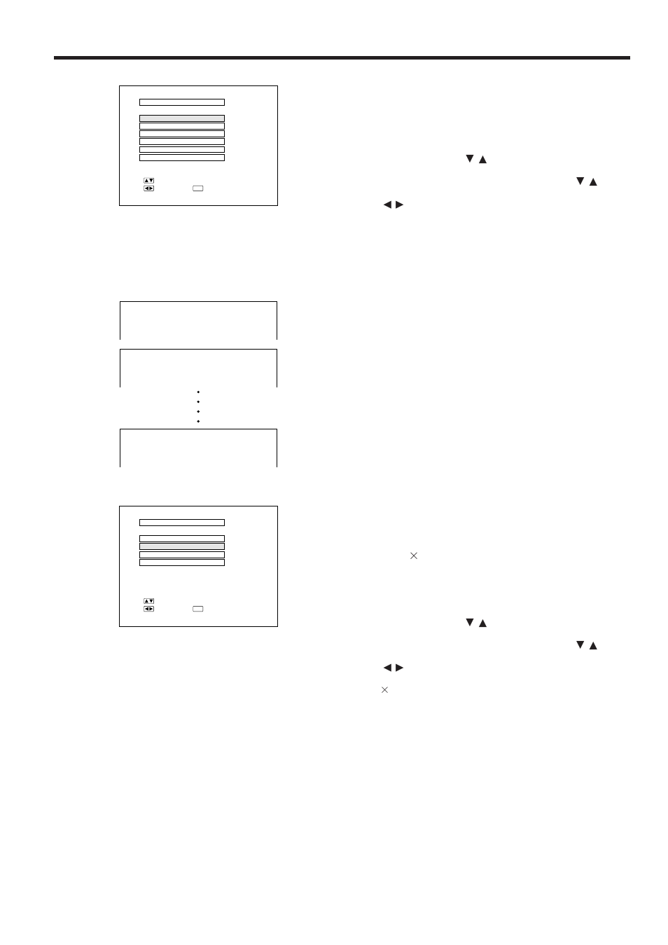 Using the blue screen function, On-screen display | Sharp PGD210U User Manual | Page 29 / 40