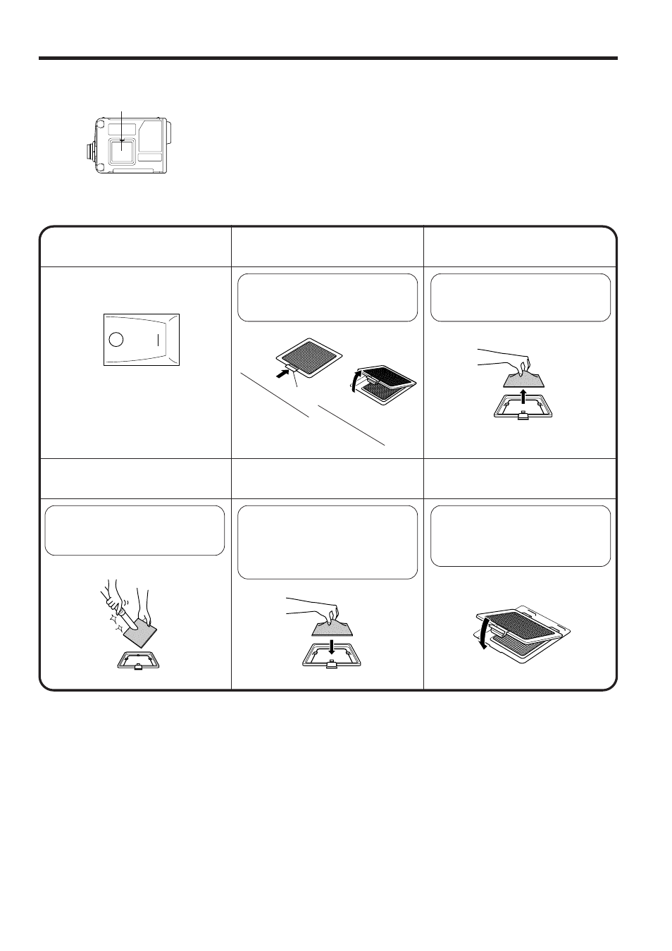 Air filter maintenance, On off | Sharp PGD210U User Manual | Page 30 / 40