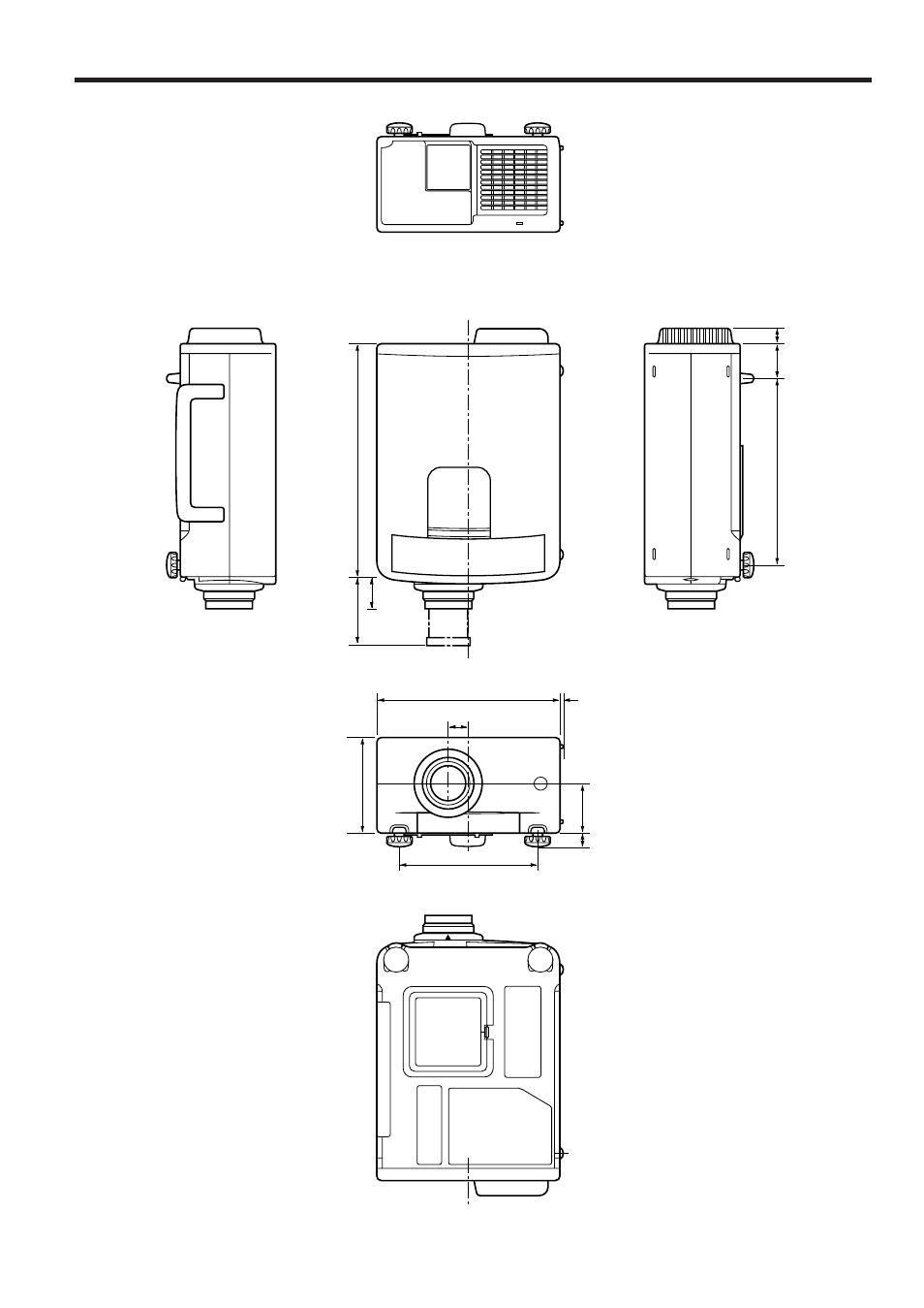 Dimensions | Sharp PGD210U User Manual | Page 39 / 40