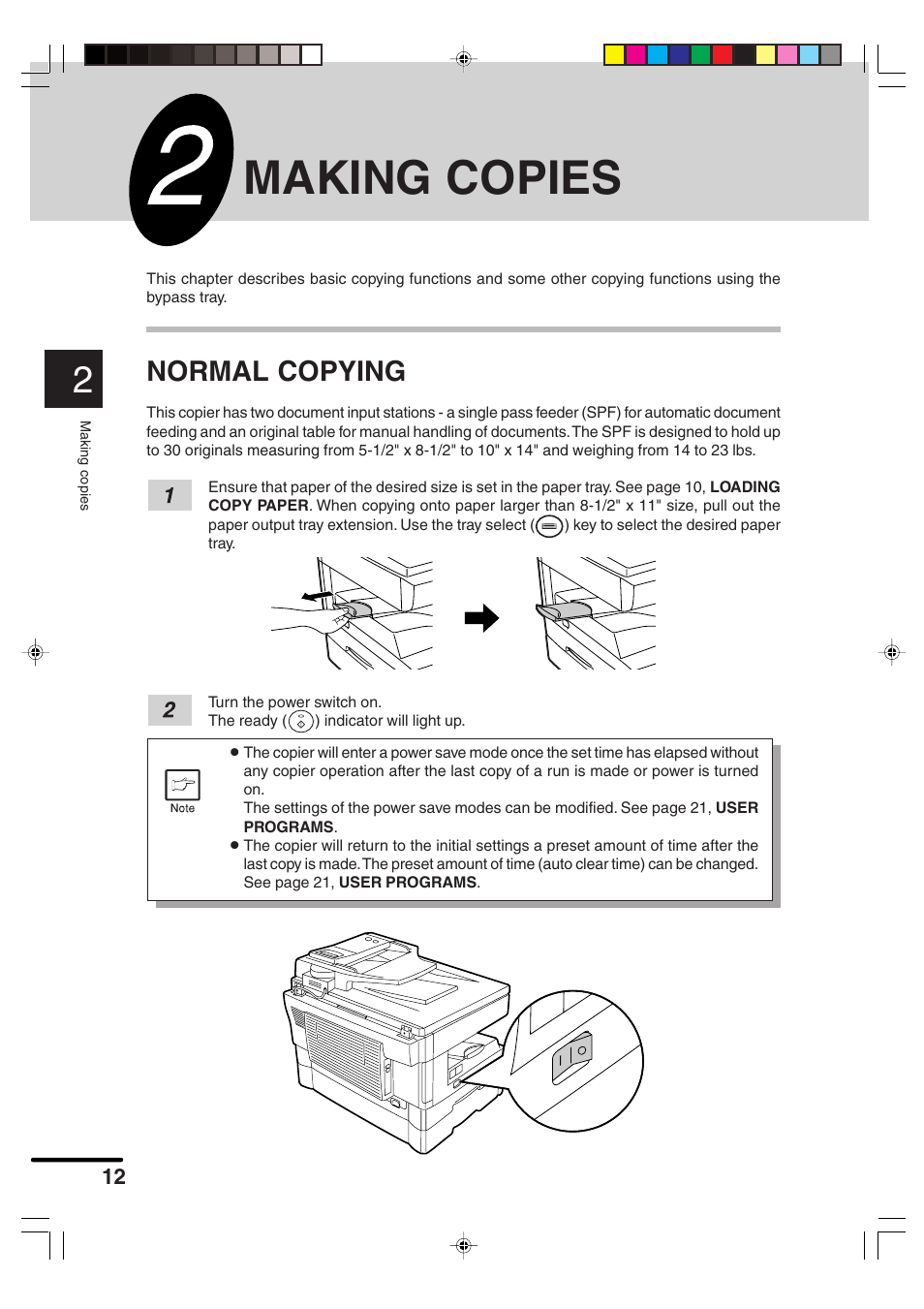 Making copies, Normal copying | Sharp AR-F152 User Manual | Page 14 / 52