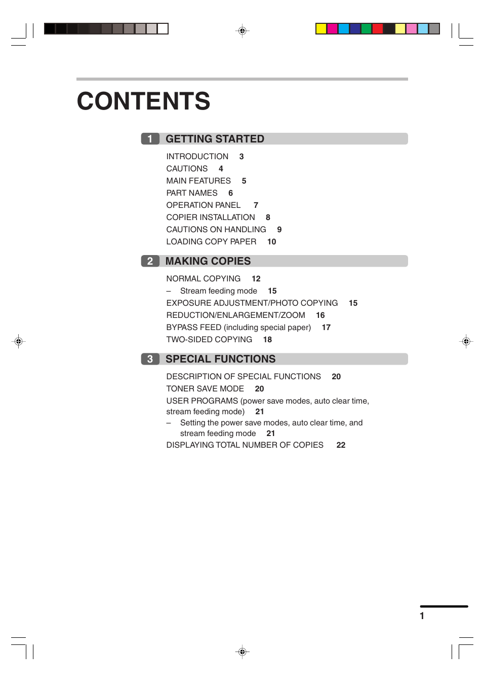 Sharp AR-F152 User Manual | Page 3 / 52