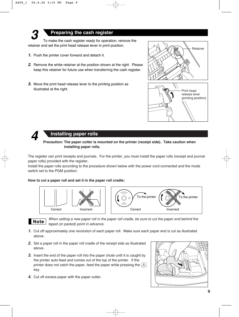 Sharp XE-A404 User Manual | Page 11 / 132