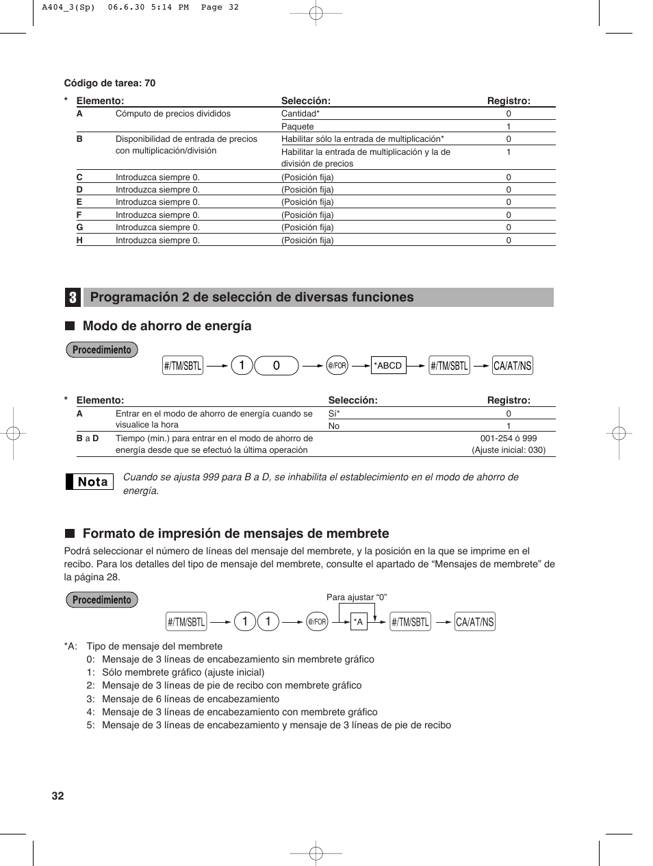 Sharp XE-A404 User Manual | Page 116 / 132