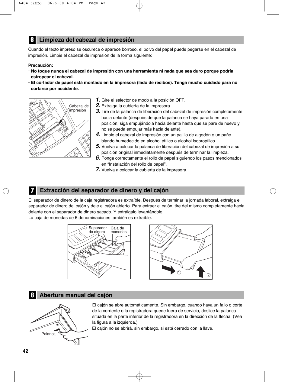 Sharp XE-A404 User Manual | Page 126 / 132