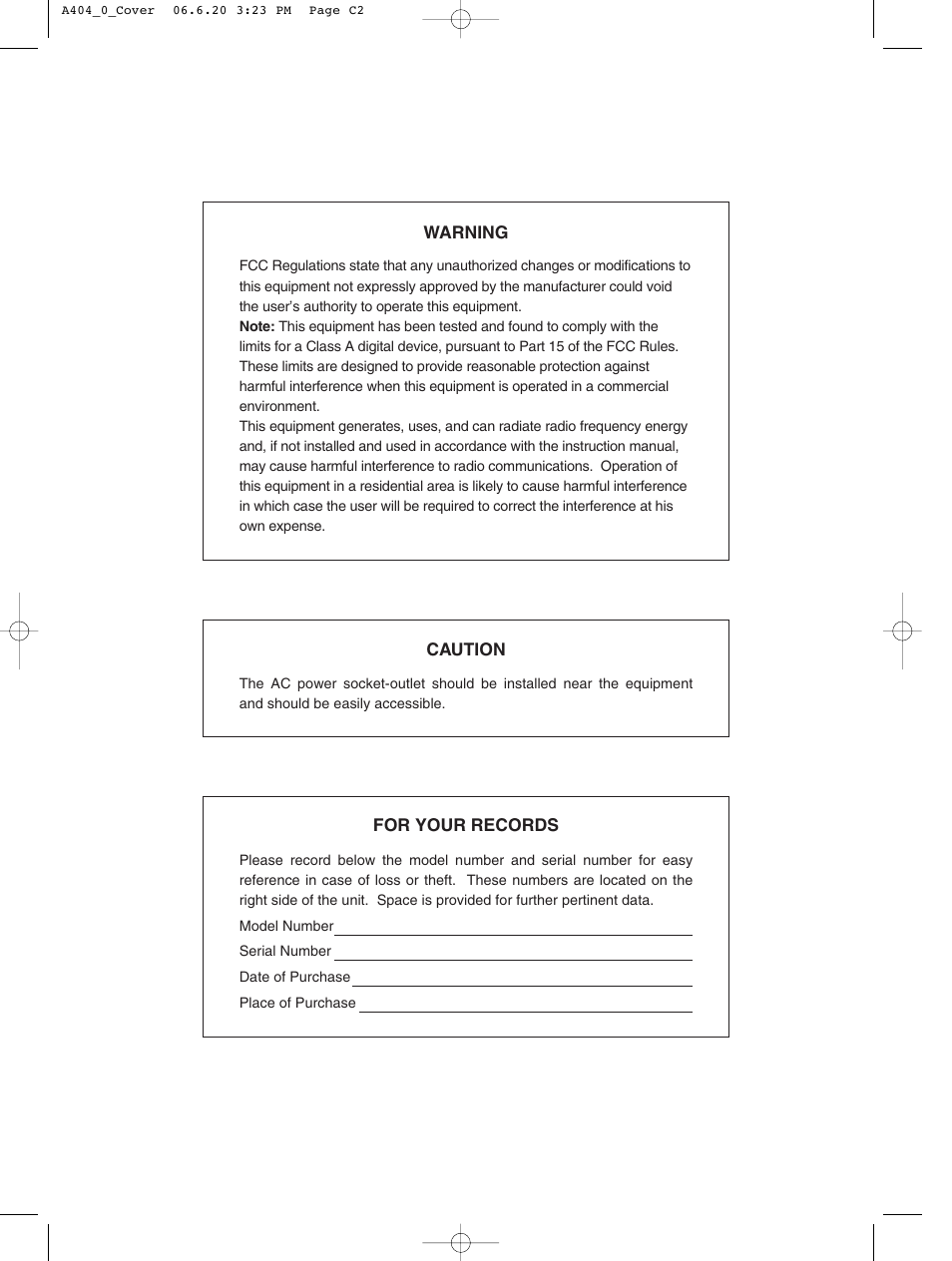 Sharp XE-A404 User Manual | Page 2 / 132