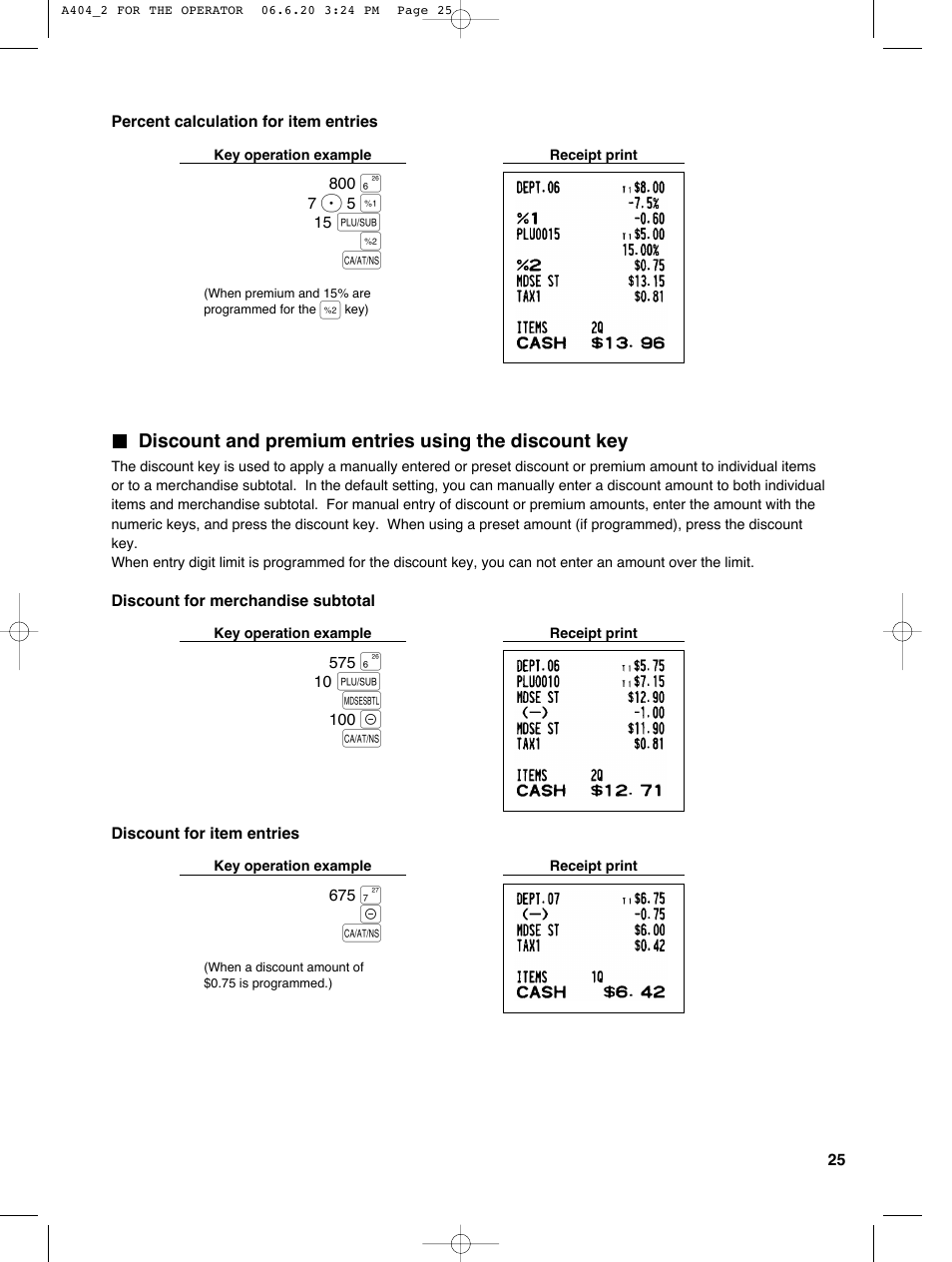 P& a | Sharp XE-A404 User Manual | Page 27 / 132