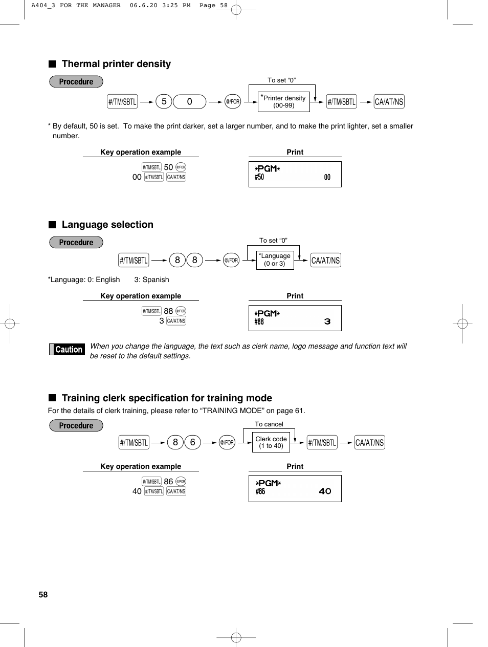 Sharp XE-A404 User Manual | Page 60 / 132