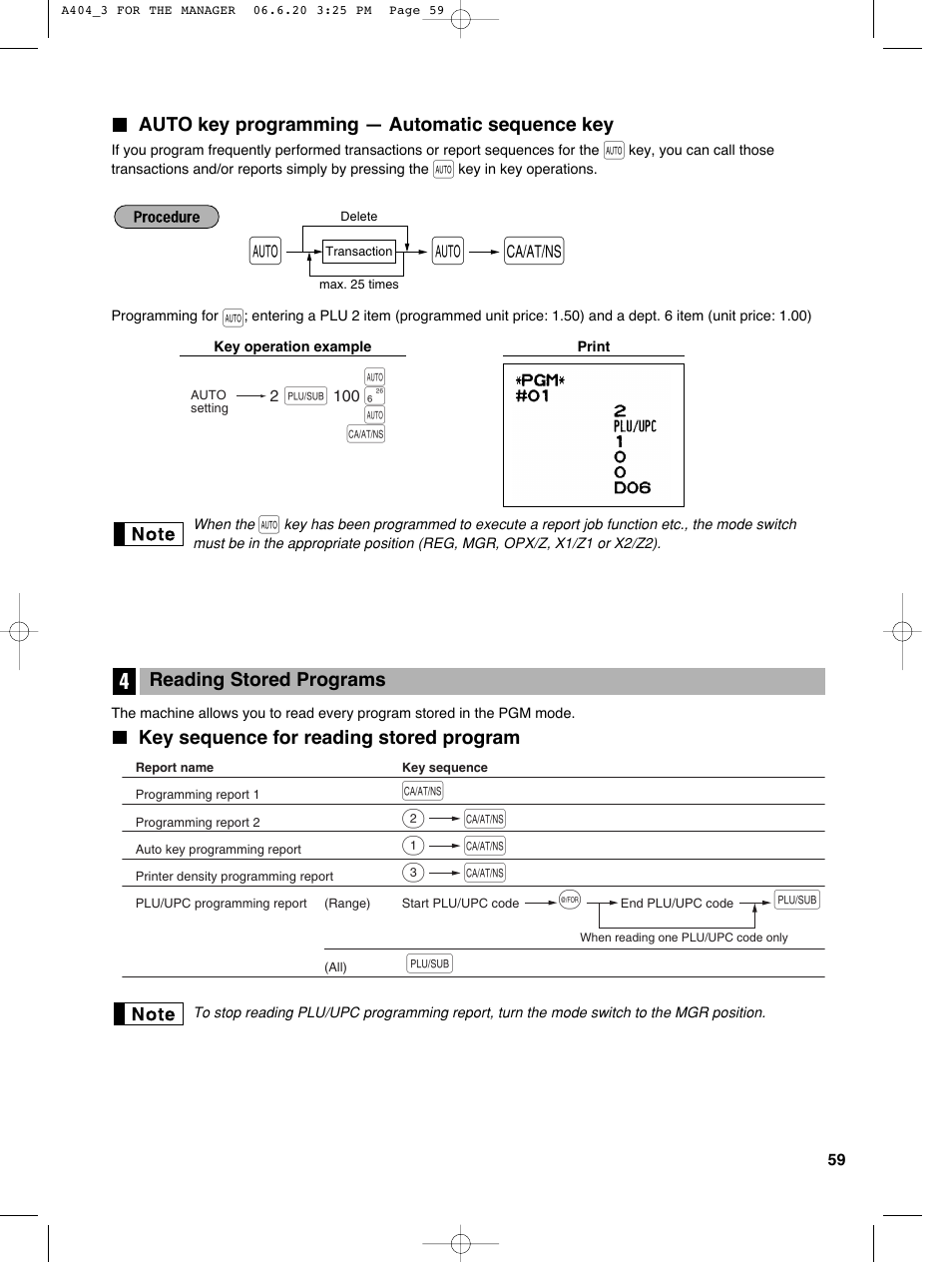 Sharp XE-A404 User Manual | Page 61 / 132