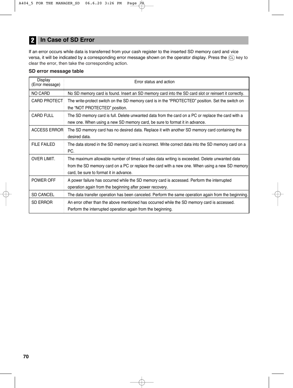 Sharp XE-A404 User Manual | Page 72 / 132