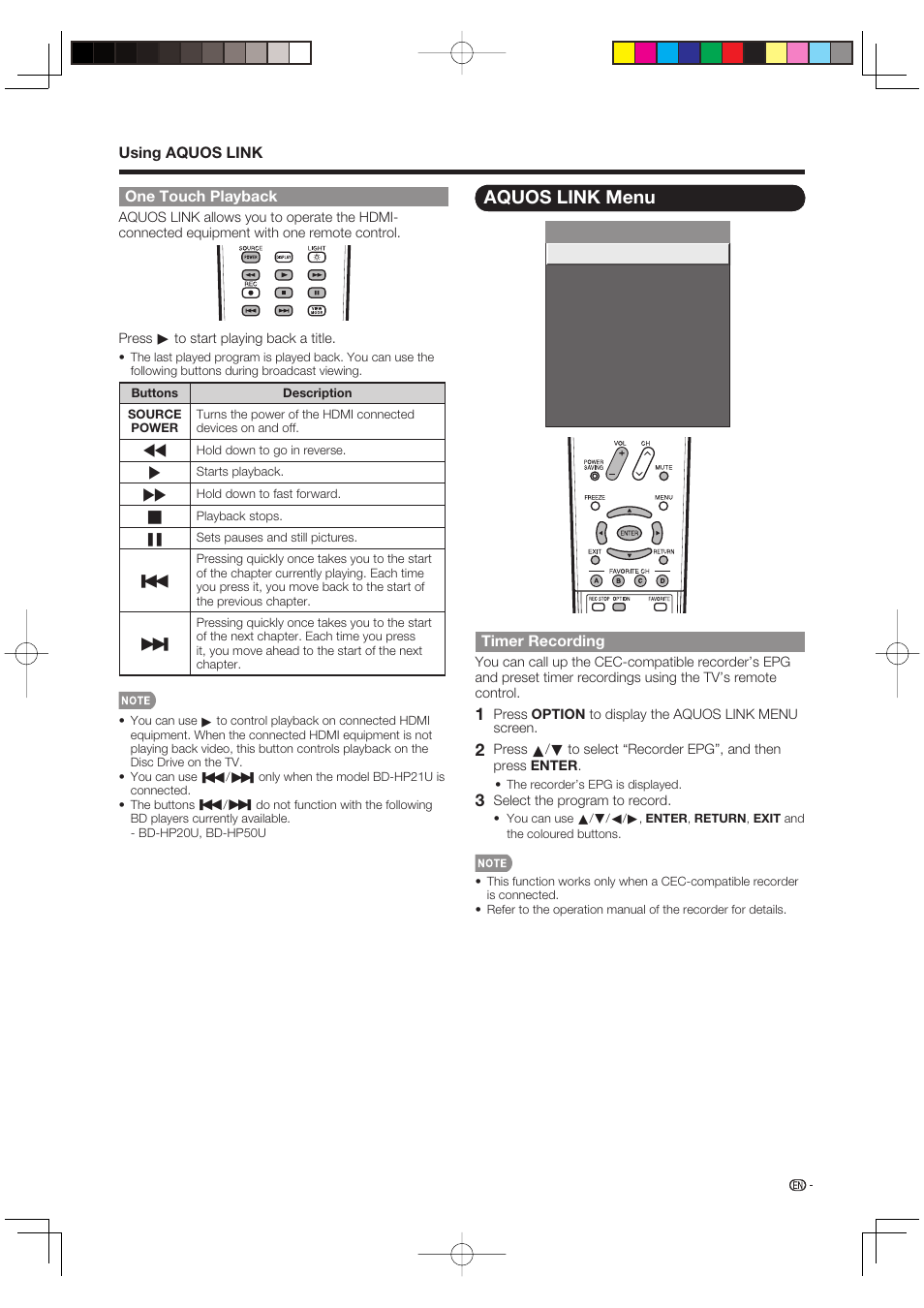 Aquos link menu | Sharp AQUOS LC-37BD60U User Manual | Page 53 / 65