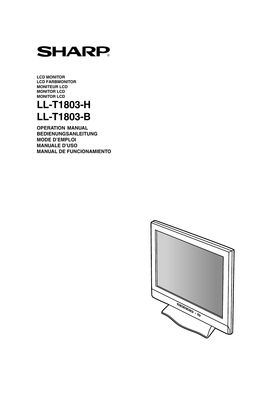 Sharp LL-T1803-H User Manual | 144 pages